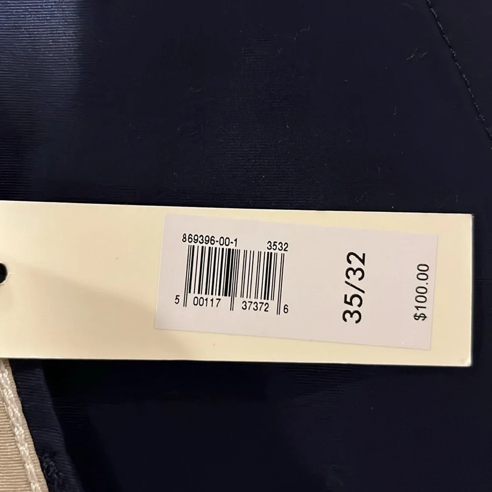 NWT Banana Republic Men’s Slim Core Temp Navy Pants Size 35 x 32.
